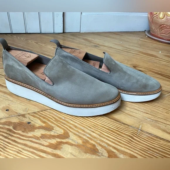 Vince The Warren Slip-on Platform Loafer Suede Size 8.5 - Picture 3 of 12